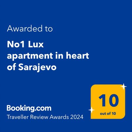 No1 Lux Apartment In Heart Of Σαράγεβο Εξωτερικό φωτογραφία